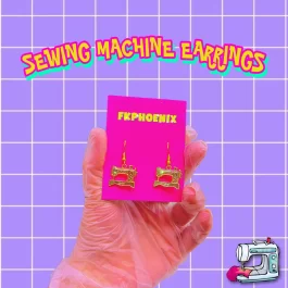 Sewing Machine Earrings