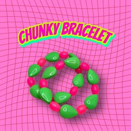Green-pink bracelet