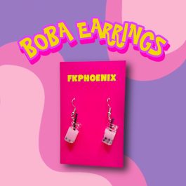 Boba earrings