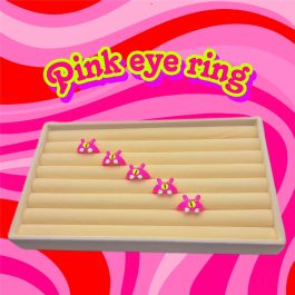 Pink eye ring