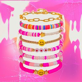 Pink bracelet (8-piece)