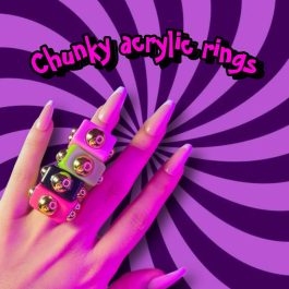 Chunky acrylic rings